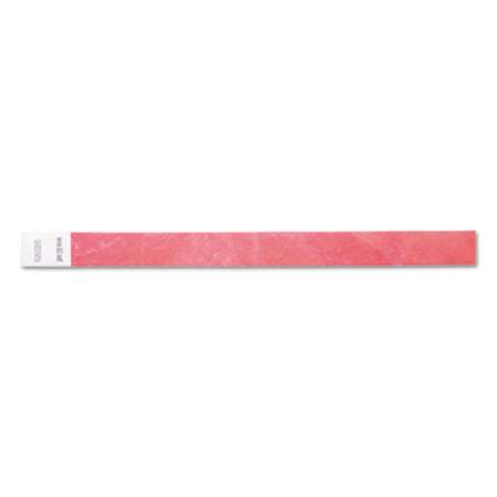 SICURIX Security Wristbands, 0.75" x 10", Red, 100/Pack (85020)