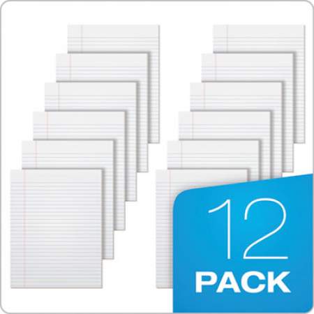 TOPS "The Legal Pad" Glue Top Pads, Wide/Legal Rule, 50 White 8.5 x 11 Sheets, 12/Pack (7523)