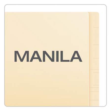 Pendaflex Manila End Tab Expansion Folders with Two Fasteners, 14-pt., 2-Ply Straight Tabs, Letter Size, 50/Box (H10U13)
