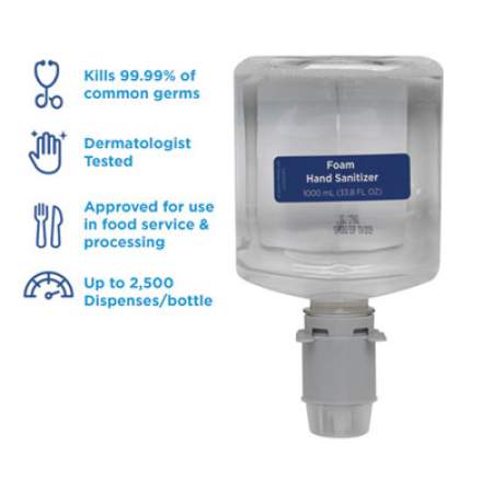 Georgia Pacific Professional Pacific Blue Ultra Foam Hand Sanitizer Refill For Manual Dispensers, 1,000 mL, Fragrance-Free, 4/Carton (43335)