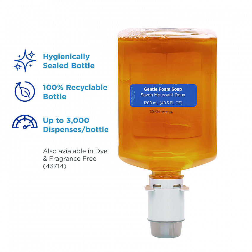 Pacific Blue Ultra Foam Soap Manual Dispenser Refill, Pacific Citrus Scent, 1,200 mL, 4/Carton (43715)