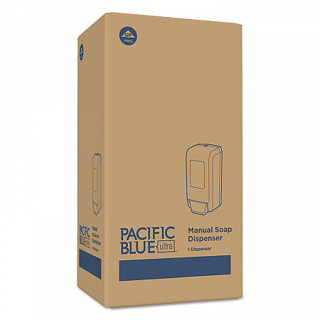Pacific Blue Ultra Soap/Sanitizer Dispenser 1,200 mL, 5.6 x 4.4 x 11.5, Black (53057)