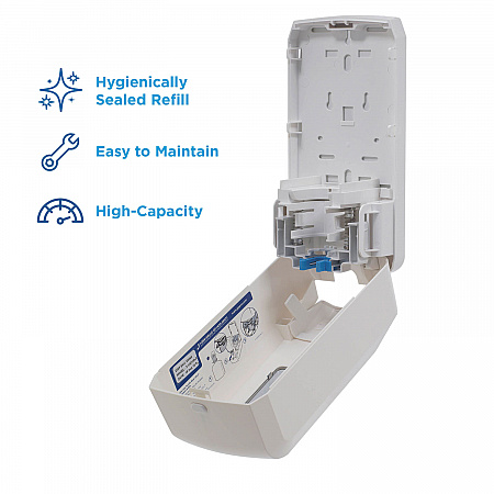Pacific Blue Ultra Soap/Sanitizer Dispenser, 1,200 mL, White (53058)