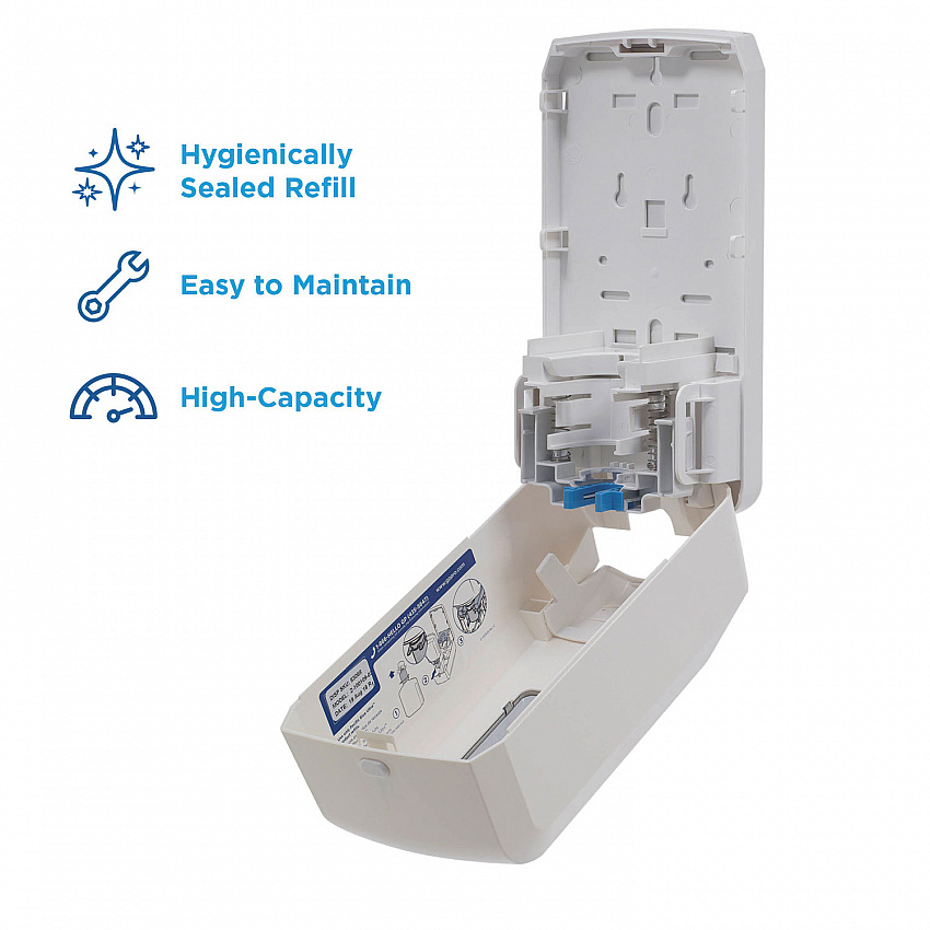 Pacific Blue Ultra Soap/Sanitizer Dispenser, 1,200 mL, White (53058)