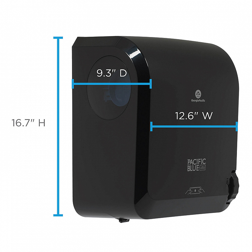 Pacific Blue Ultra Paper Towel Dispenser, Mechanical, 12.9 x 9 x 16.8, Black (59589)