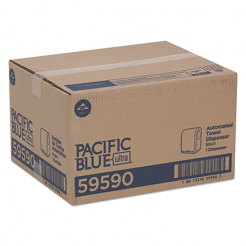 Pacific Blue Ultra Paper Towel Dispenser, Automated, 12.9 x 9 x 16.8, Black (59590)