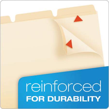 Pendaflex Ready-Tab Reinforced File Folders, 1/3-Cut Tabs, Letter Size, Manila, 50/Pack (42336)