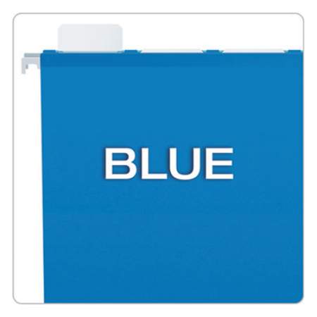 Pendaflex Ready-Tab Colored Reinforced Hanging Folders, Letter Size, 1/5-Cut Tab, Blue, 25/Box (42622)