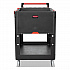 Heavy Duty Adaptable Utility Cart, Plastic, 2 Shelves, 500 lb Capacity, 25.2