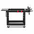 Heavy Duty Adaptable Utility Cart, Plastic, 2 Shelves, 500 lb Capacity, 25.2