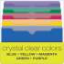 Pendaflex Poly File Jackets, Straight Tab, Legal Size, Assorted Colors, 5/Pack (50993)