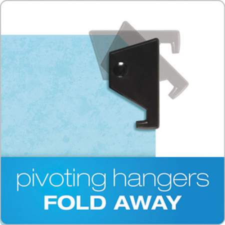 Pendaflex Hanging Classification Folders with Dividers, Legal Size, 2 Dividers, 2/5-Cut Tab, Blue (59352)