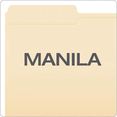 Pendaflex Manila Folders with One Fastener, 1/3-Cut Tabs, Legal Size, 50/Box (FM310)