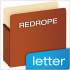 Pendaflex Pocket File, 5.25" Expansion, Letter Size, Red Fiber (S34G)