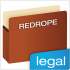 Pendaflex Pocket File, 5.25" Expansion, Legal Size, Red Fiber (S36G)