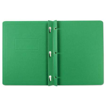 Oxford Title Panel and Border Front Report Cover, Three-Prong Fastener, 0.5" Capacity, 8.5 x 11, Light Green/Light Green, 25/Box (52503)