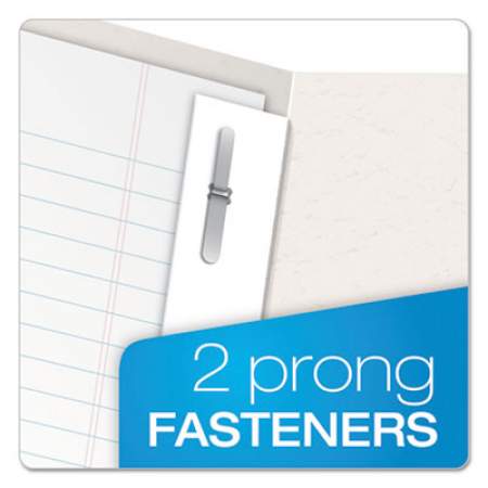 Oxford Twin-Pocket Folders with 3 Fasteners, 0.5" Capacity, 11 x 8.5, White, 25/Box (57704)
