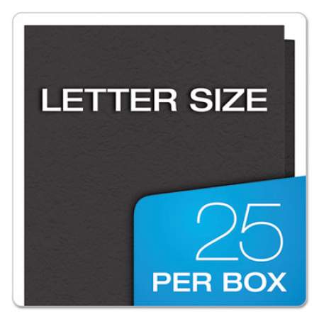 Oxford Twin-Pocket Folders with 3 Fasteners, 0.5" Capacity, 11 x 8.5, Black 25/Box (57706)