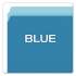 Pendaflex COLORED FILE FOLDERS, STRAIGHT TAB, LETTER SIZE, BLUE/LIGHT BLUE, 100/BOX (152 BLU)