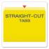 Pendaflex COLORED FILE FOLDERS, STRAIGHT TAB, LETTER SIZE, YELLOWITH LIGHT YELLOW, 100/BOX (152 YEL)