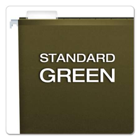 Pendaflex Extra Capacity Reinforced Hanging File Folders with Box Bottom, Letter Size, 1/5-Cut Tab, Standard Green, 25/Box (4152X2)