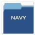 Pendaflex Colored File Folders, 1/3-Cut Tabs, Letter Size, Navy Blue/Light Blue, 100/Box (15213NAV)