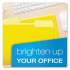 Pendaflex Colored File Folders, 1/3-Cut Tabs, Letter Size, Yellow/Light Yellow, 100/Box (15213YEL)