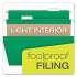 Pendaflex Colored Hanging Folders, Letter Size, 1/5-Cut Tab, Bright Green, 25/Box (81610)