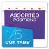 Pendaflex Colored Hanging Folders, Letter Size, 1/5-Cut Tab, Violet, 25/Box (81611)