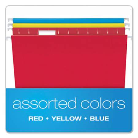 Pendaflex Colored Hanging Folders, Letter Size, 1/5-Cut Tab, Assorted, 25/Box (81612)
