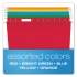 Pendaflex Colored Reinforced Hanging Folders, Legal Size, 1/5-Cut Tab, Assorted, 25/Box (415315ASST)