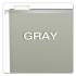 Pendaflex Colored Reinforced Hanging Folders, Legal Size, 1/5-Cut Tab, Gray, 25/Box (415315GRA)