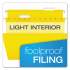 Pendaflex Colored Reinforced Hanging Folders, Legal Size, 1/5-Cut Tab, Yellow, 25/Box (415315YEL)