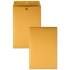 Quality Park Clasp Envelope, #98, Square Flap, Clasp/Gummed Closure, 10 x 15, Brown Kraft, 100/Box (37898)