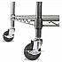 NSF Certified 4-Shelf Wire Shelving Kit with Casters, 48w x 18d x 72h, Black Anthracite (SW604818BA)