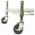 NSF Certified 4-Shelf Wire Shelving Kit with Casters, 48w x 18d x 72h, Silver (SW604818SR)