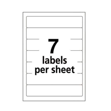 Avery Printable 4" x 6" - Permanent File Folder Labels, 0.69 x 3.44, White, 7/Sheet, 36 Sheets/Pack, (5202) (05202)