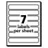 Avery Removable File Folder Labels with Sure Feed Technology, 0.66 x 3.44, White, 7/Sheet, 36 Sheets/Pack (5235)