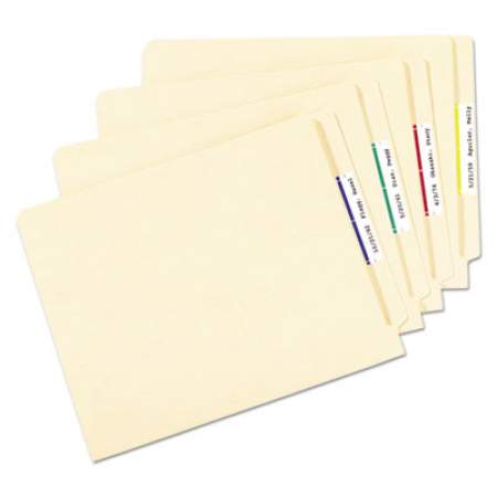 Avery Removable File Folder Labels with Sure Feed Technology, 0.66 x 3.44, White, 7/Sheet, 36 Sheets/Pack (5235)