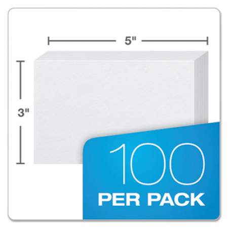 Oxford Unruled Index Cards, 3 x 5, White, 100/Pack (30)