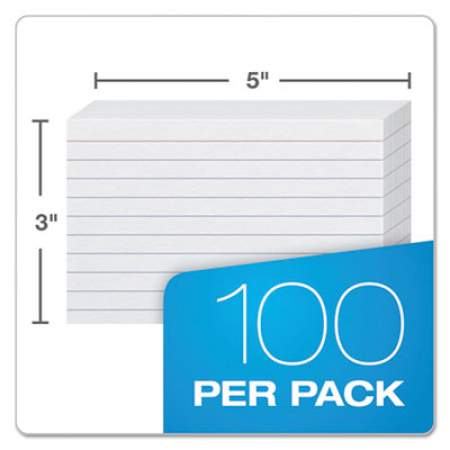 Oxford Ruled Index Cards, 3 x 5, White, 100/Pack (31)