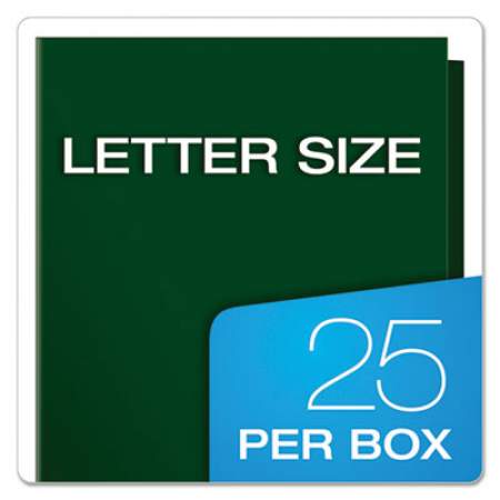 Oxford High Gloss Laminated Paperboard Folder, 100-Sheet Capacity, 11 x 8.5, Green, 25/Box (51717)