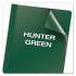 Oxford Clear Front Report Cover, Three-Prong Fastener, 0.5" Capacity, 8.5 x 11, Clear/ Hunter Green, 25/Box (55856)