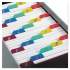 Oxford Durable Poly A-Z Card Guides, 1/5-Cut Top Tab, A to Z, 3 x 5, Assorted Colors, 25/Set (73153)