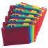 Oxford Durable Poly A-Z Card Guides, 1/5-Cut Top Tab, A to Z, 4 x 6, Assorted Colors, 25/Set (73154)