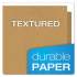 Earthwise by Oxford 100% Recycled Paper Twin-Pocket Portfolio, 100-Sheet Capacity, 11 x 8.5, Natural, 25/Box (78542)