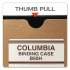 Globe-Weis COLUMBIA Recycled Binding Cases, 2 Rings, 3.13" Capacity, 11 x 8.5, Kraft (B50H)