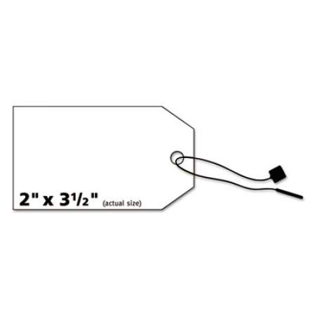 Avery Printable Rectangular Tags with Strings, 2 x 3 1/2, Matte White, 96/Pack (22802)
