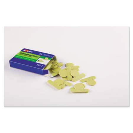 Avery Gummed Reinforced Index Tabs, 1/12-Cut Tabs, Olive Green, 0.5" Wide, 25/Pack (59112)