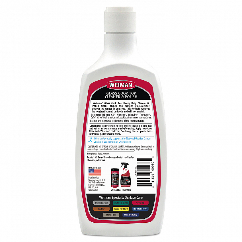 Glass Cook Top Cleaner and Polish, 20 oz Squeeze Bottle (137EA)